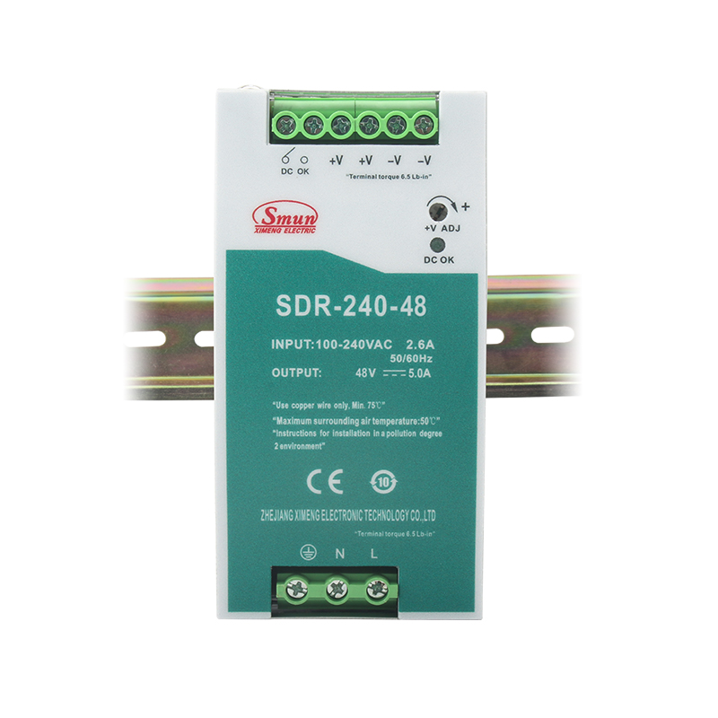 Alimentatore su guida Din sottile SDR-240 da 240 W