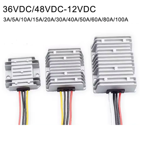 Convertitore di alimentazione DC DC Step Down da 36 V/48 V a 12 V da 3 A a 100 A per veicoli elettrici