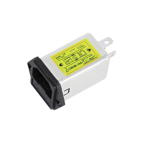 Filtro di alimentazione EMI CW2B-1A/3A/6A/10A-T con ingresso IEC con fusibile e interruttore opzionali 