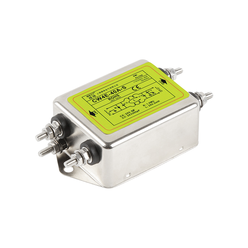 Collegamento a bullone Monofase CA 220 V Purificazione EMI CW4-3A/6A/10A/20A/30A/40A-S Filtro di alimentazione