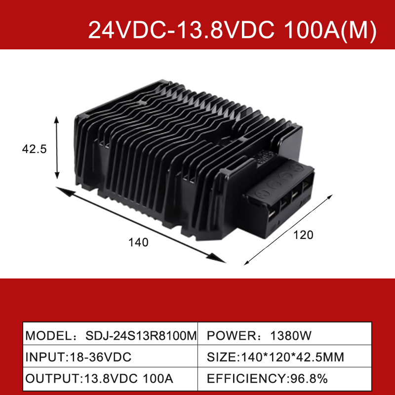 Convertitore buck step down DC da 24 V a 13,8 V da 5 A a 100 A CC Convertitore di potenza CC