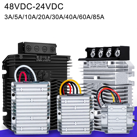 Convertitore DC/DC step down da 48 V a 24 V da 3 A a 85 A Alimentatore impermeabile IP68 per sistema solare
