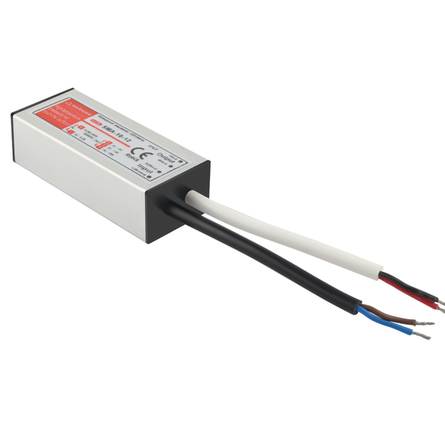 Alimentatore impermeabile a tensione costante SMA-10-12 12VDC 1A 12W
