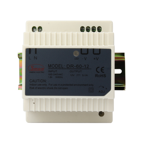 Serie DR 30 W 45 W 60 W con alimentatore su guida DIN con uscita 5 V/12 V/24 V