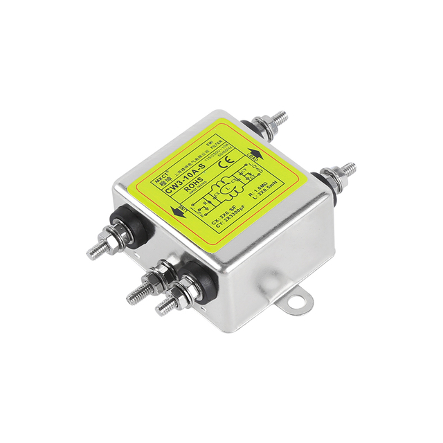 Collegamento a bullone 250 V CA monofase 50/60 Hz Filtro anti-interferenza EMI CW3-3A/6A/10A/20A-S