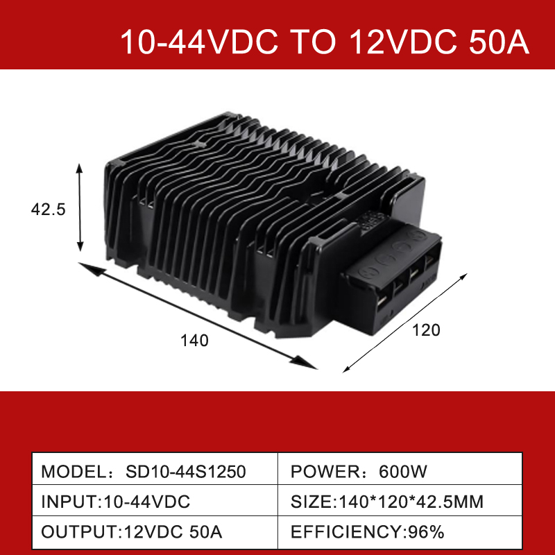 Convertitore per auto buck boost CC-CC non isolato da 8-40 V a 12 V da 3 A a 60 A a uscita singola