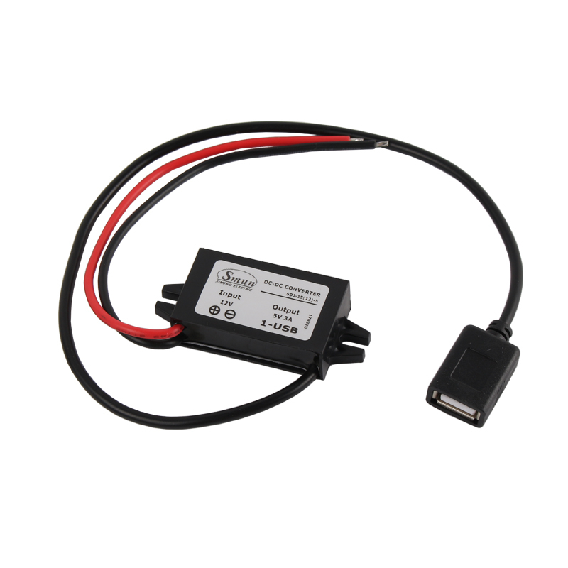 Convertitore DC-DC non isolato da 12V/24VDC a 5VDC 3A con USB singolo