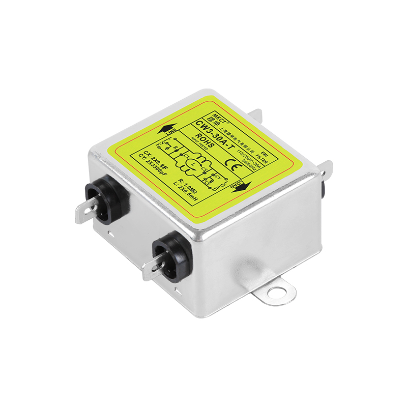 CW3/CW4-3A/6A/10A/20A/30A-T Collegamento ad inserto Monofase per uso generale Filtro di alimentazione unipolare o bipolare Filtro EMI