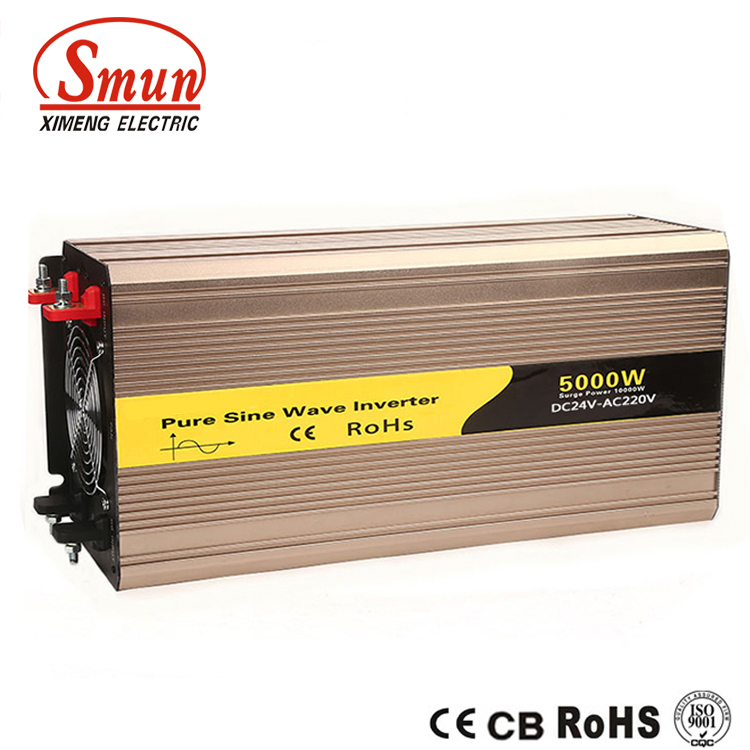 Inverter a onda sinusoidale pura da 5.000 W – Da CC 12 V/24 V/48 V a CA, picco di 10.000 W, efficienza al 90%
