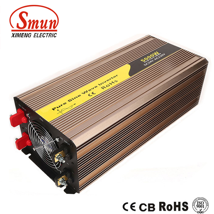 Inverter a onda sinusoidale pura da 5.000 W – Da CC 12 V/24 V/48 V a CA, picco di 10.000 W, efficienza al 90%