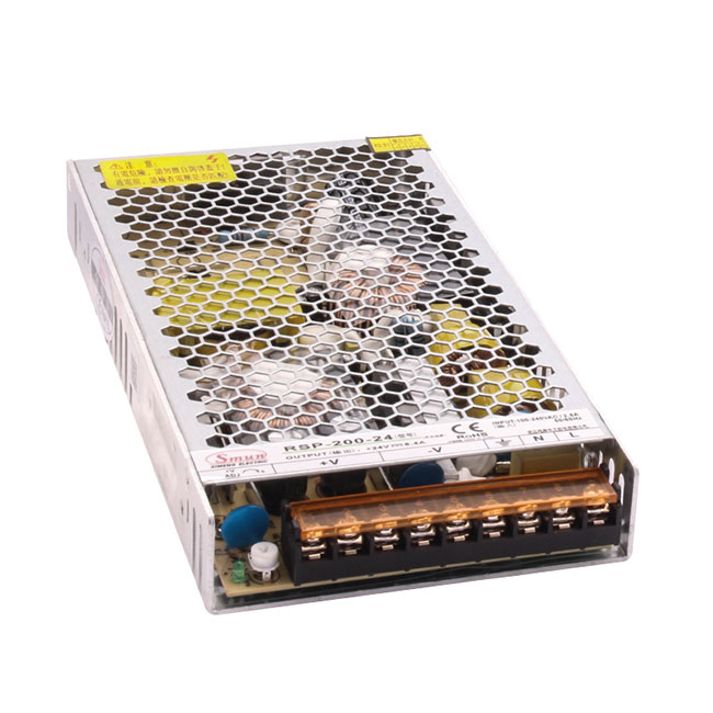 Come si pianificano la quantità minima richiesta e i tempi di consegna per l'alimentatore PFC da 200 W?
